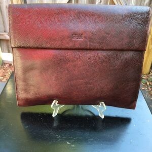 Wilson Leather For Pelle Studio Brown File Computer Clutch